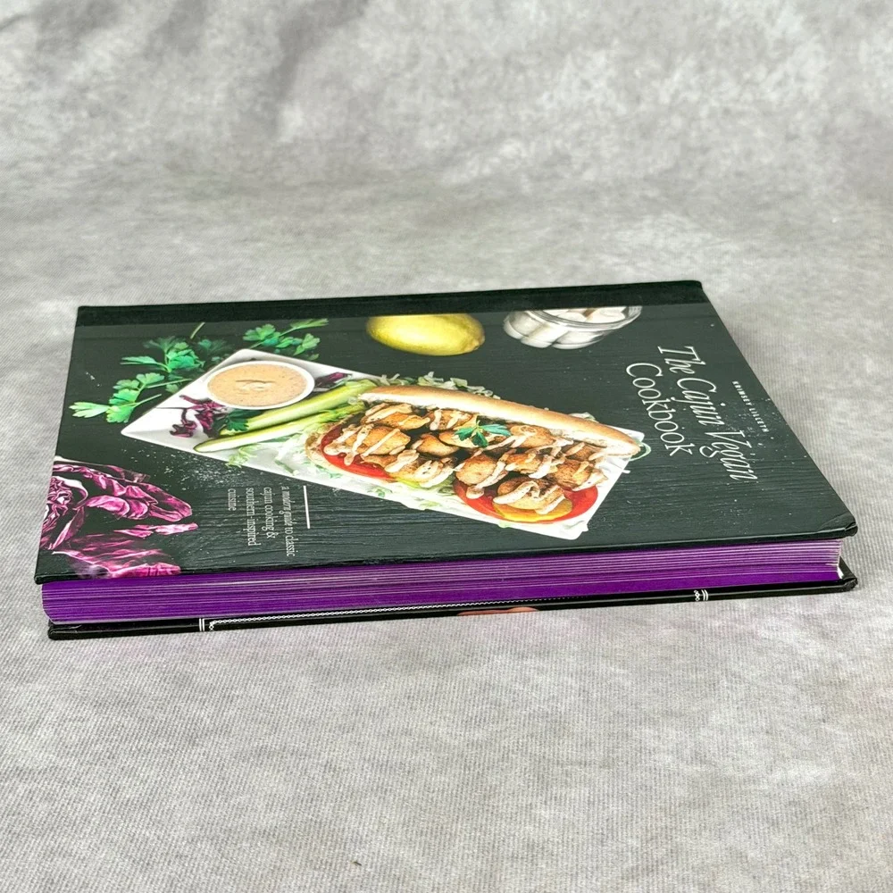 The Cajun Vegan Cookbook Krimsey Lilleth Hardcover 130+ Plant-Based Recipes USED
